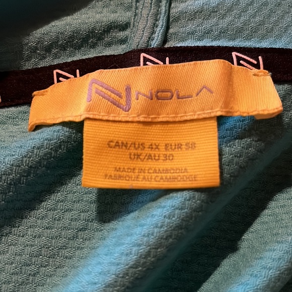 Nola Hoodie Teal 4X - Picture 5 of 9